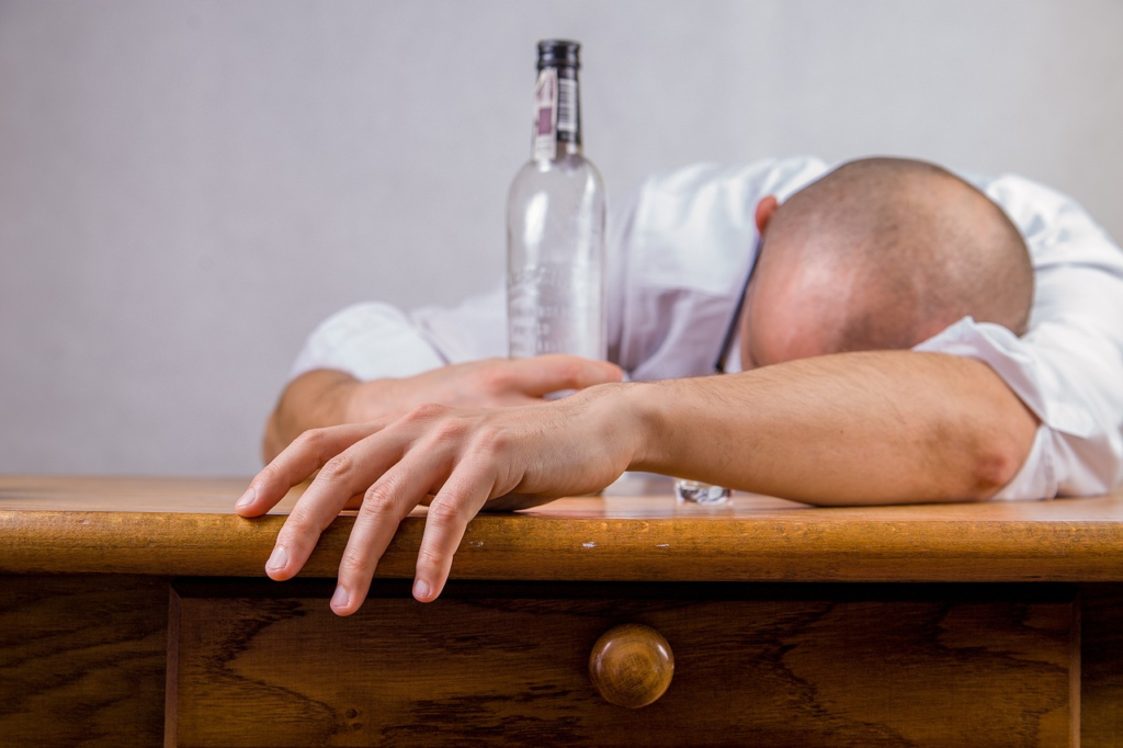 Man passed out due to alcoholism